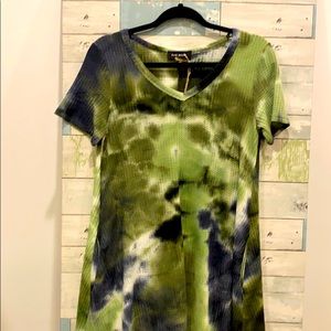Tie dyed dress with pockets